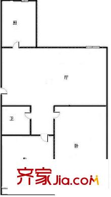 升平花園戶型圖2室戶型圖 2室1廳1衛(wèi)1廚