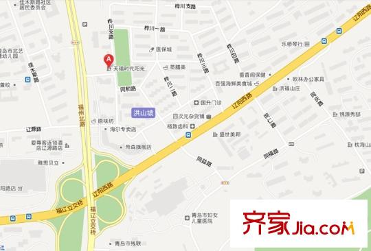 天福時(shí)代陽(yáng)光交通圖
