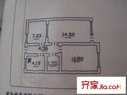 上海路社區(qū) 3室 戶型圖
