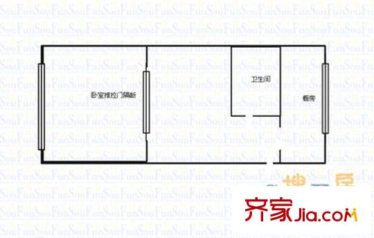 廣華園 1室1廳 50平