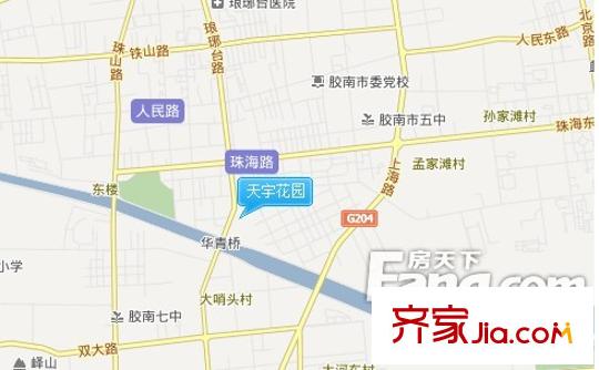 天宇花園交通圖1