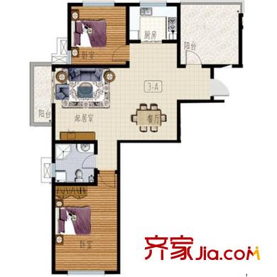 永聯(lián)佳園戶型圖2棟a戶型 2室2廳1衛(wèi)