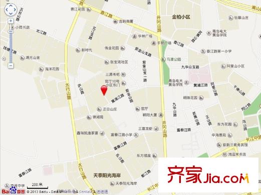 北江支路小區(qū)交通圖