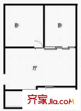 華易示范小區(qū) 3室 戶型圖