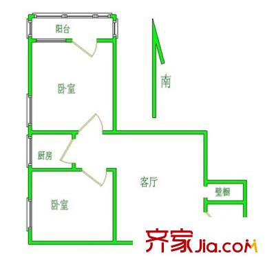 東苑雅居 2室 戶型圖