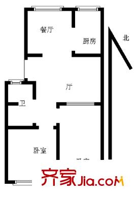 閩江花園戶型圖戶型圖 2室2廳1衛(wèi)1廚