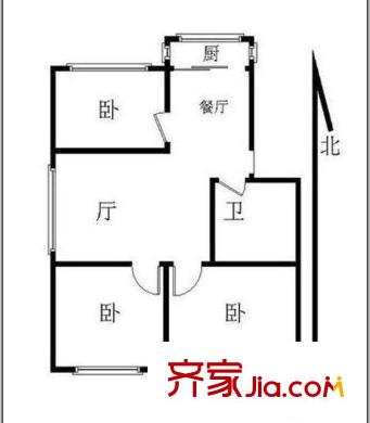 瑞豐嘉苑戶(hù)型圖3室戶(hù)型圖 3室2廳1衛(wèi)1廚