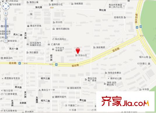 交運(yùn)山莊交通圖