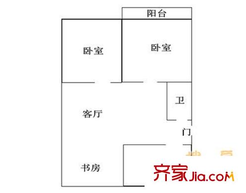 翰林苑(城陽(yáng))戶型圖翰林苑 城陽(yáng) 2室 戶型圖 2室2廳2衛(wèi)1廚