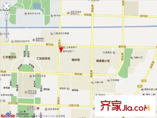 翰林苑(城陽(yáng))交通圖