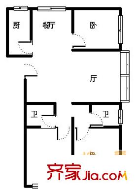 頤中花園 3室2廳 138平