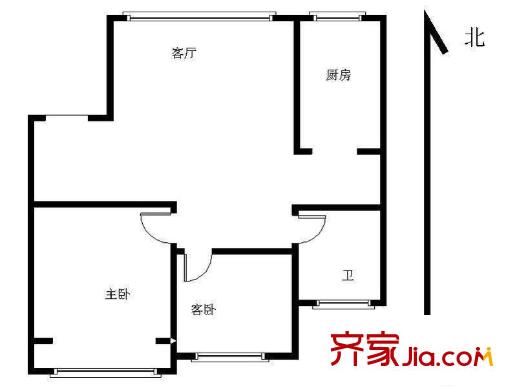 雅園公寓2室 戶型圖