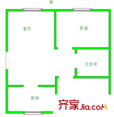 峨眉花園 2室 戶型圖