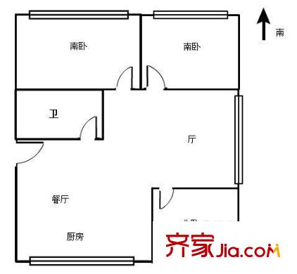 峨眉花園 3室 戶型圖
