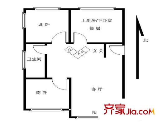 萬事興嘉園 2室 戶型圖