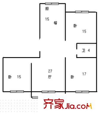 萬事興嘉園 3室 戶型圖