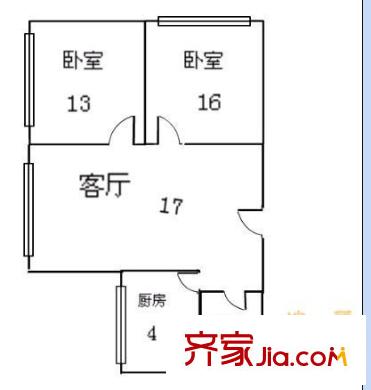 利津路27號院戶型圖利津路27號2室 戶型圖 2室1廳1衛(wèi)1廚