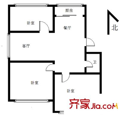 飛燕花園 3室 戶型圖