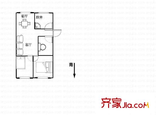 四機(jī)宿舍 2室2廳