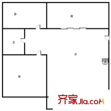 金環(huán)大廈 3室 戶型圖