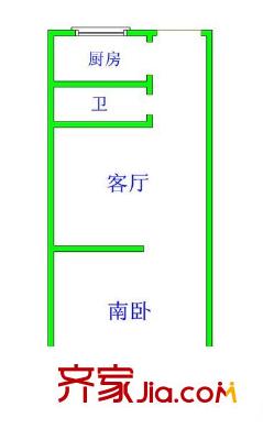 海泊苑戶型圖1室戶型圖 1室1廳1衛(wèi)1廚