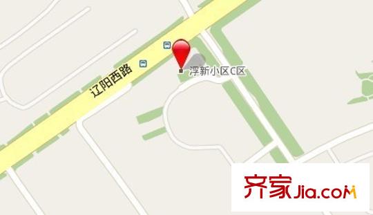 浮新小區(qū)東區(qū)交通圖1