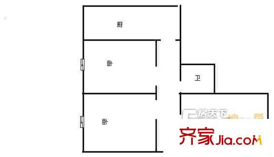 洮南路社區(qū)戶型圖戶型圖 3室1衛(wèi)1廚