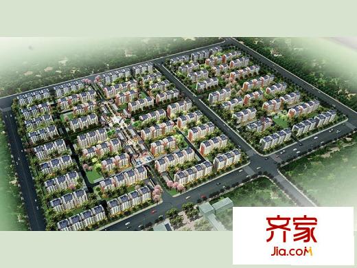 城陽星城外景圖鳥瞰圖