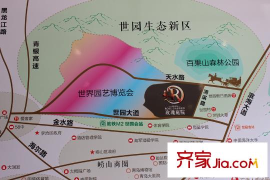 玫瑰庭院交通區(qū)位圖