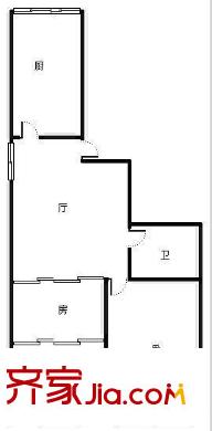 鎮(zhèn)江路小區(qū) 2室 戶型圖