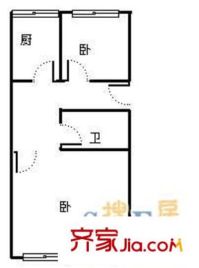 海地儷園 2室 戶型圖