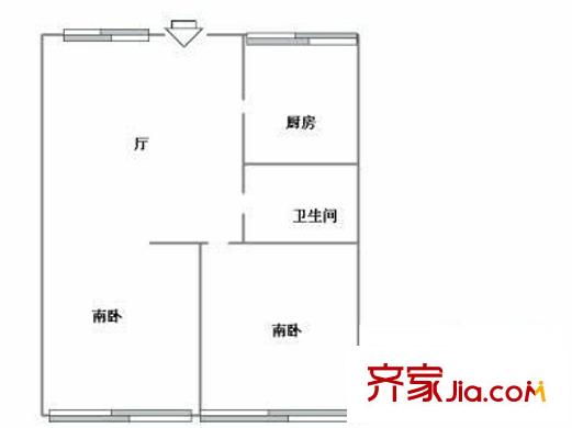 遠(yuǎn)洋新村 2室 戶型圖