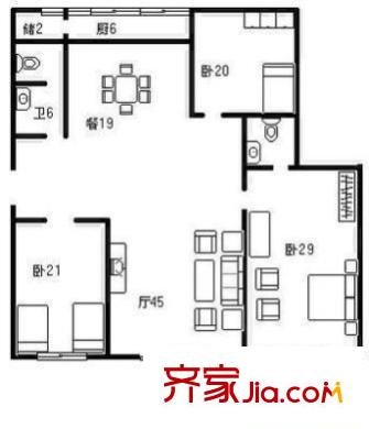 遠(yuǎn)洋新村 9室 戶型圖