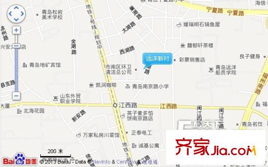 遠(yuǎn)洋新村交通圖 