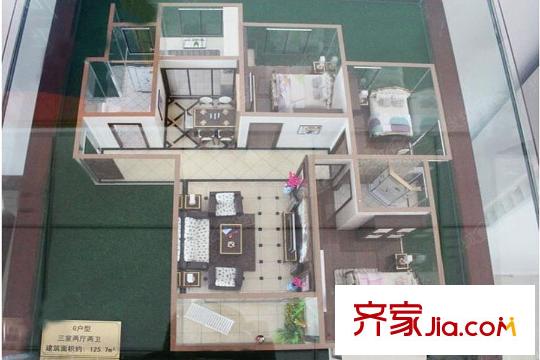 黃島怡海苑1#、2#標(biāo)準(zhǔn)層G戶(hù)型 3室2廳2衛(wèi)1廚