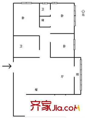 銀禧苑 3室 戶型圖