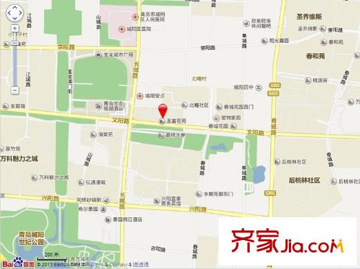 圣富花苑交通圖