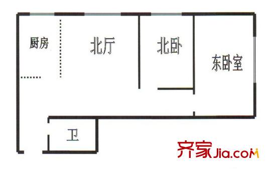 環(huán)宇康庭2室 戶型圖