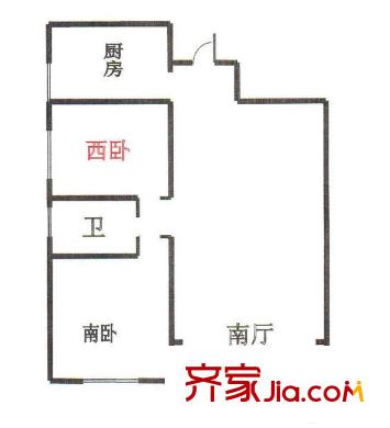 環(huán)宇康庭 2室 戶型圖