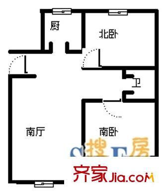 永樂佳園 3室 戶型圖