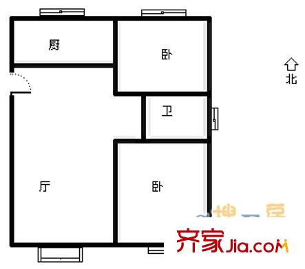 亞星擁翠山莊 2室 戶型圖