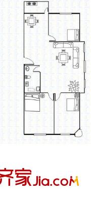 十五大街戶型圖3室戶型圖 3室2廳1衛(wèi)1廚