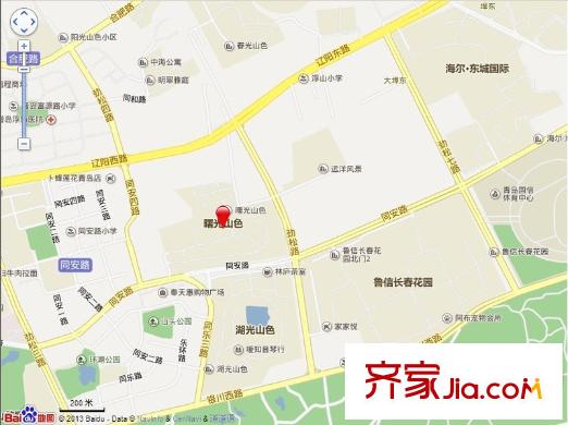 城建曙光山色交通圖