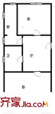 浮東小區(qū) 2室 戶(hù)型圖