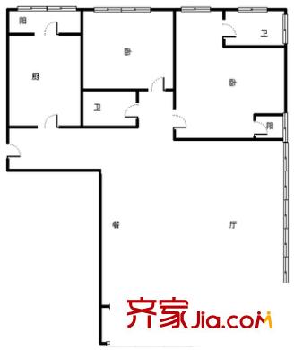 柏麗瀾庭 2室 戶型圖