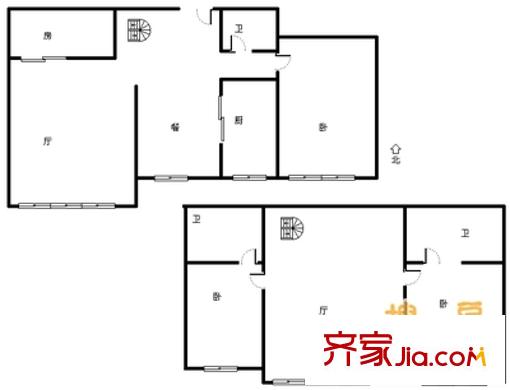 柏麗瀾庭 4室 戶型圖