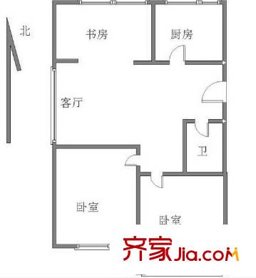 錦園南區(qū)3室 戶型圖