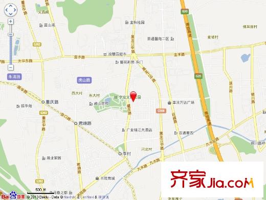東山小區(qū)交通圖