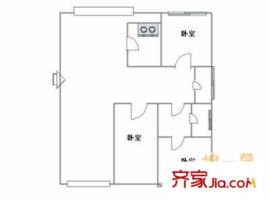 怡翠山莊 3室 戶型圖