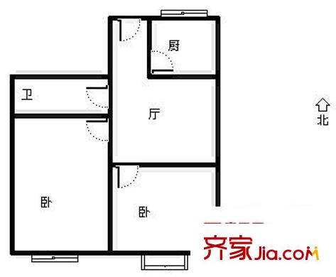 班芙春天 2室 戶型圖